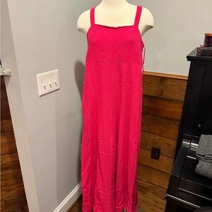 Express Vibrant Pink Jumpsuit